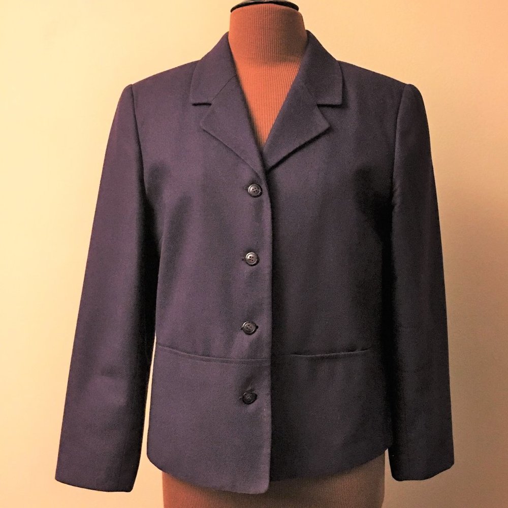 SAG HARBOR PETITE 100% Wool Blazer - Picture 2 of 9